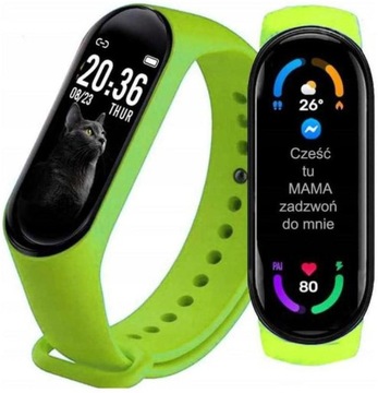 SMARTWATCH ZEGAREK KROKI PULS TĘTNO SMS POŁACZENIA