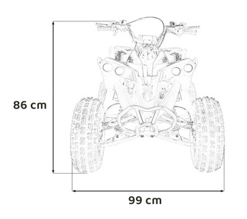 Автомобиль ATV RENEGADE HIPERFECT 125CC Yellow