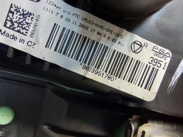 PEUGEOT 408 GT P54 RADIÁTOR 9833951780