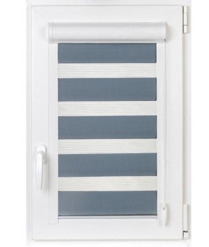 Rolety dzień-noc w kasecie z prowadnicami 40x150