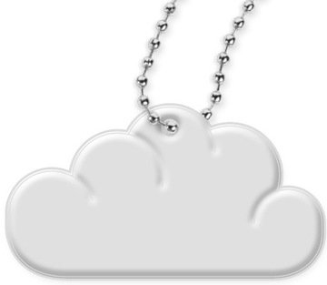 ZAWIESZKA ODBLASKOWA PLECAKA TORBY BRELOK CHMURKA