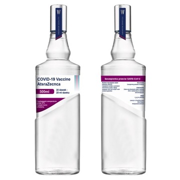 Naklejki WÓDKA SZCZEPIONKA WIRUS WYBOROWA