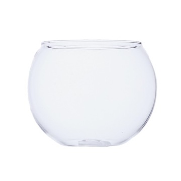 Okrągły przezroczysty szklany wazon Fish Tank