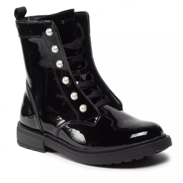 Geox J ECLAIR G Czarny z perełkami Czarny 37