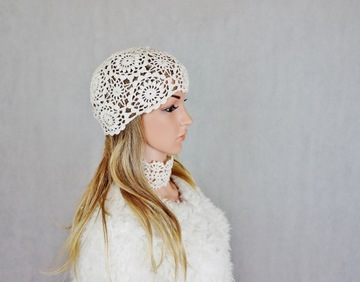 ШАПКА РУЧНОЙ РАБОТЫ ЭКрю