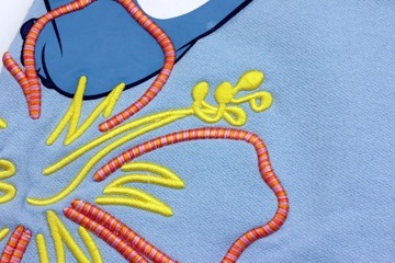 Spodnie dresowe damskie Disney Stitch OHANA r. M Kieszenie Wyszycie Nadruk