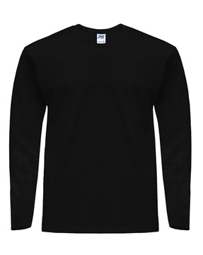 T-SHIRT koszulka MĘSKA 150LS długi rękaw BK L