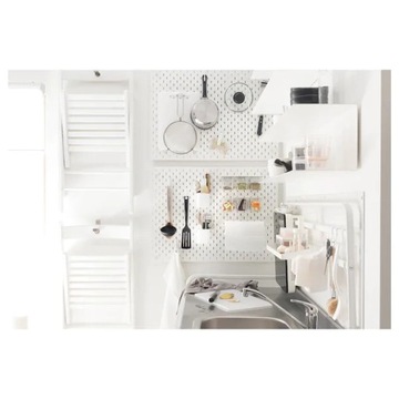 КОНТЕЙНЕР ПЕРФОРИРОВАННАЯ ПЛИТА БЕЛАЯ IKEA SKADIS 1 ШТ.