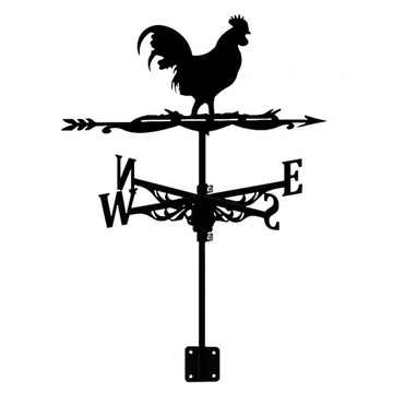 Fence Mount Rooster Weathervane Weather Vane Rooster Narzędzia pomiarowe