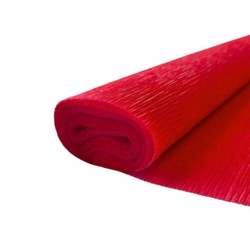 BIBUŁA MARSZCZONA SZKOLNA 50x200 CZERWONA