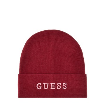 Czapka zimowa beanie Guess AW9251 WOL01 Bordowy roz. L