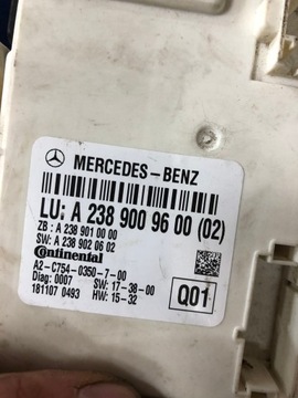 2389009600 MERCEDES W238 E TŘÍDA CABRIO ŘÍZENÍ STŘECHA