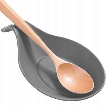 СИЛИКОНОВАЯ ПОДДЕРЖКА, СЕРАЯ, МАЛЕНЬКИЙ ПОДДОН ДЛЯ ЛОЖКИ