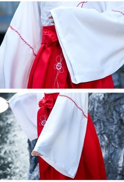 TRADYCYJNE CHIŃSKIE HANFU KOMPLET STRÓJ MINI TANG HAN SONG MING PASEK 1