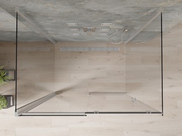 MEXEN OMEGA KABINA 3 ŚCIENNA PRYSZNICOWA 100 x 80