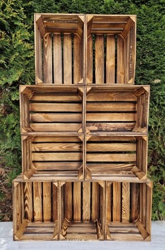 КЛАССИЧЕСКИЕ МАЛЕНЬКИЕ ДЕРЕВЯННЫЕ ЯЩИКИ ДЛЯ ДЕКОРА В ДУБЛЕННОМ ЦВЕТЕ