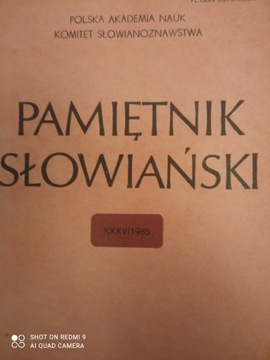 Pamiętnik słowiański tom XXXV rok 1985
