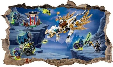 Naklejka LEGO NINJAGO 3D XXXXXL 166cm x 100cm Nr 4