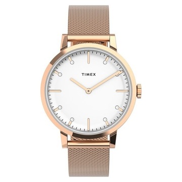 Zegarek Timex Damski Różowe Złoto na Bransolecie