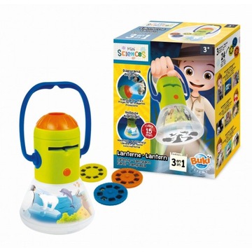 BUKI Latarka dla dzieci 3w1 + PROJEKTOR + LAMPKA - Nauka Przez Zabawę