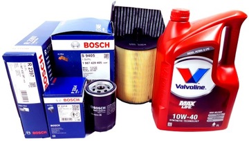 3 FILTRY 5L OLEJE CASTROL 10W40 AUDI A3 8P SKODA OCTAVIA II VW GOLF V 1.6