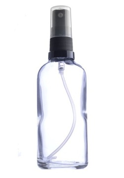 MAŁA BUTELECZKA BUTELKA SZKLANA Z ATOMIZEREM 50ML RED PLAST