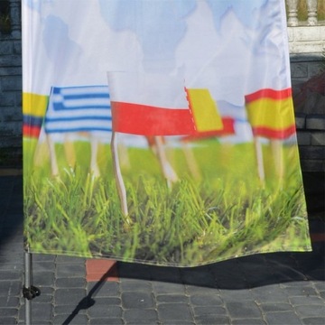 Flaga reklamowa winder maszt 330x90cm beach żagiel 250x90cm projekt