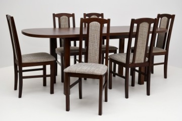 КЛАССИЧЕСКИЙ СТОЛ С НАБОРОМ ИЗ 6 СТУЛЬЕВ