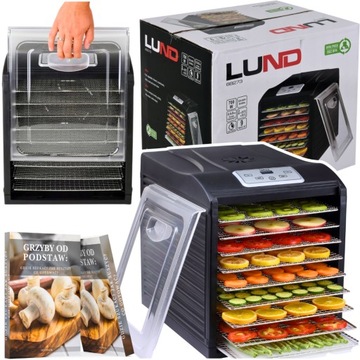 DEHYDRATOR 700W DUŻA GRZYBÓW SUSZARKA MOCNA 9 TAC