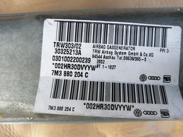 AIRBAG ŘIDIČE + SPOLUJEZDCE VW SHARAN I FACELIFT 3B0880201BM 7M3880204C