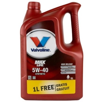 VALVOLINE OIL 5W40 MAXLIFE 5L API SN/CF, ACEA A3/B4 + МАСЛЯНЫЙ ПОДВЕСОК