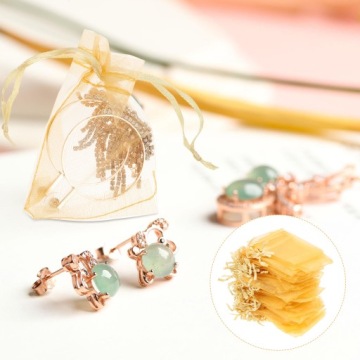 мешки из органзы для мусора, конфеты желтого цвета, сплошной цвет | 100 шт.