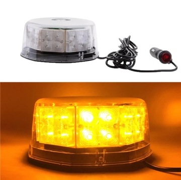 LAMPA OSTRZEGAWCZA KOGUT STROBOSKOP 32 mocne LEDY