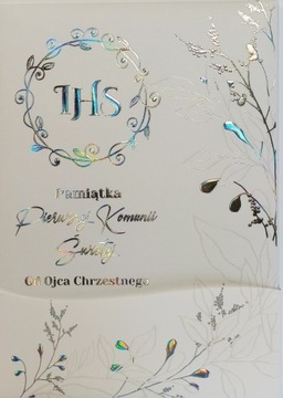 Pamiątka I Komunii Świętej od Ojca Chrzestnego