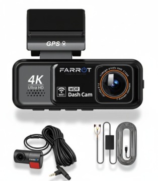 Видеорегистратор автомобиля 4K GPS WiFi камера спереди сзади ADAS G-Сенсор