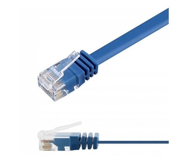 Kabel sieciowy Ligawo RJ45 S/FTP Cat6 płaski 10m