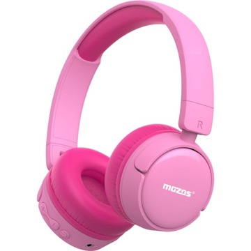 SŁUCHAWKI BEZPRZEWODOWE DLA DZIECKA BEZPIECZNE BLUETOOTH RÓŻOWE BLUETOOTH