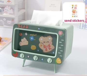 Mobile Phone Holder Pink Tissue Box TV Multi-functional Creative Desktop Ca