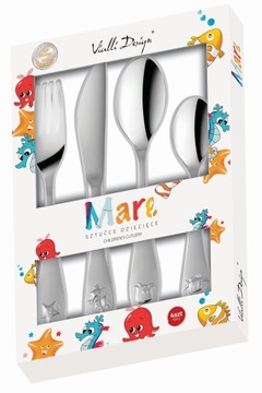 VIALLI DESIGN ДЕТСКИЕ СТОЛОВЫЕ ПРИБОРЫ ДЕТСКАЯ SEA MARE SEA HORSE STAR