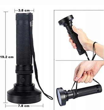 ФОНАРЬ УЛЬТРАФИОЛЕТОВАЯ ЛАМПА 395NM UV LED + ОЧКИ