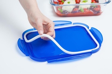 Герметичный прямоугольный контейнер Cook&Go из пирекса объемом 3,3 л с крышкой
