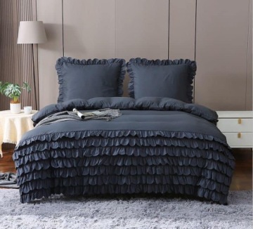 постельное белье с рюшами 200х220 две наволочки 7 рюшей две наволочки 70х80