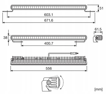 Светодиодная панель дальнего действия OSRAM SX500-CB