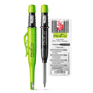 OŁÓWEK STOLARSKI Automatyczny Znacznik PICA Dry GRAFIT 2,8mm + WKŁADY 10szt