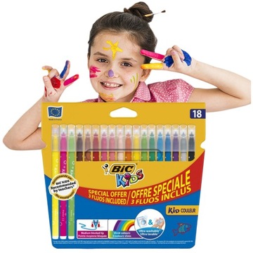 Маркеры BIC 18 шт.