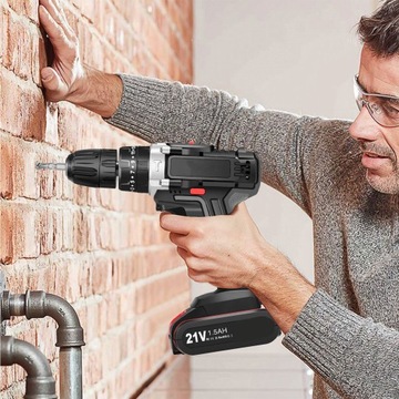 21V WIERTARKO WKRĘTARKA AKUMULATOROWA WALIZKA + 2AKU