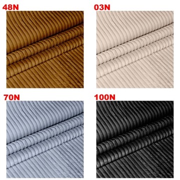 Обивочная ткань 0,5М в полоску Вельвет Велюр Обивочный материал Коллекция MIX