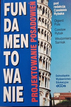 Fundamentowanie Projektowanie posadowień