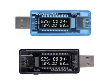 MIERNIK WOLTOMIERZ USB AMPEROMIERZ TESTER NAPIĘCIA