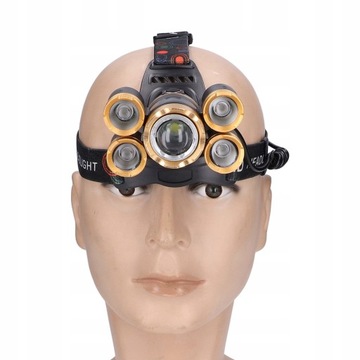 Светодиодный прожектор с 5 головками, уличный фонарик